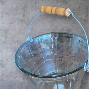 Anchor hi king glass pail wooden handle